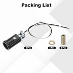 PATIKIL Candelabra Base Lamp Holder Light Socket, 3pcs UL Listed Keyless E12 Bulb Socket with 9.8" Wire Leads for E12 Incandescent LED Light Bulbs, 1.7" Tall