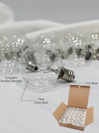 SUNSGNE Clear Globe G40 Bulbs Replacement Screw Base Light Bulbs 1.5-Inch, 5 Watt - Fits E12 and C7 Sockets, 25 Pack