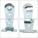 Roller Shades Bracket,2 Pairs Blind Brackets for Roller Window Shades,Metal Roller Shade Hardware with Screws,Outside Mounted Window Blind Brackets for Home Office, Silver