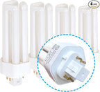 KOR 26W CFL Plug-in Bulb – GX24Q-3 Base, 2700K Warm White, Triple Tube, (4-Pin) Replaces Sylvania 20879, Philips 458240, GE 97614 – Pack of 4