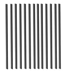 60 Pack Deck Balusters with End Caps&Screws 26 inch Rectangle Staircase Baluster Upgraded Metal Railing Spindles Kit for Decks,Porch