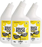 Molly's Suds Toilet Bowl Cleaner (Non-Bleach) | 98% Plant-Based Gel Formula Freshens, Removes Stains and Deodorizes | Lemon Scent - 23 Fl Oz (Pack of 3)