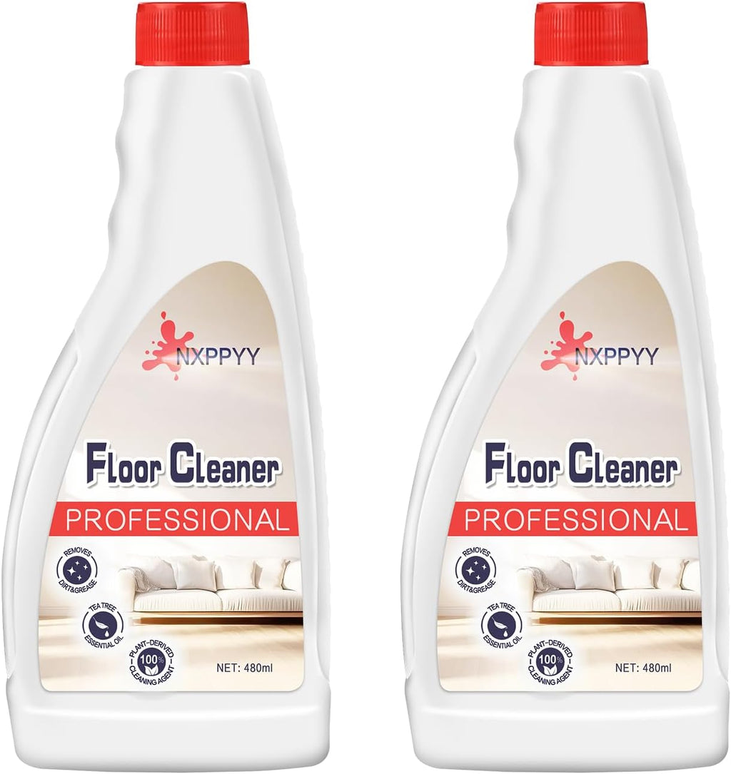 Floor Cleaning Solution Compatible with Roborock Q5/Q7/Q8/S7/S8/Qrevo Series, All Robot Vacuums & Wet Dry Vacuum, Floor Cleaner for Mopping, 2 Bottle Floor Cleaner Refill