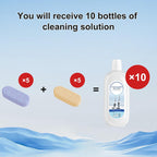 10 Bottles Compatible with Tineco Cleaning Solution Pet 500ml Per Bottle Lavender Scents and Orange Scents Floor Cleaner Compatible with All Robot Vacuums with Mopping and Cordless Wet/Dry Vacuum