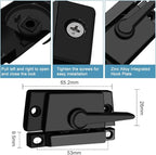 Sliding Window Sash Locks Black ZUONAI 8 Pack Cam Sash Locks for Double Hung Window Latch Lock Security Vinyl Window Sash Lock and Keeper Replacement for Vertical and Horizontal Sliding Windows