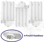 CFML27VLX Replacement Bulb for Verilux CFML27VLX 27 Watt Fluorescent Bulb, Natural Daylight,4-Pin GX10Q-4 Base, 6500K Daylight, 3 Pack