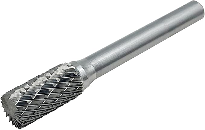 SB-3 Tungsten Carbide Burr Cylinder Shape Double Cut Rotary Burrs File, 1pc