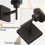 Wall Lights Over Mirror Bathroom Vanity Light Fixtures with White Frosted Glass Shade, Wall Sconces for Porch, 2 Pack Oil Rubbed Bronze T001ORB-L1-P2