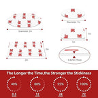 3M Double Sided Adhesive Dots Heavy Duty VHB 2" Diameter 0.025in Thick 40 PCS Round White 4930 Strong Adhesive Mounting Waterproof Foam Tape for Car Home Office Decor