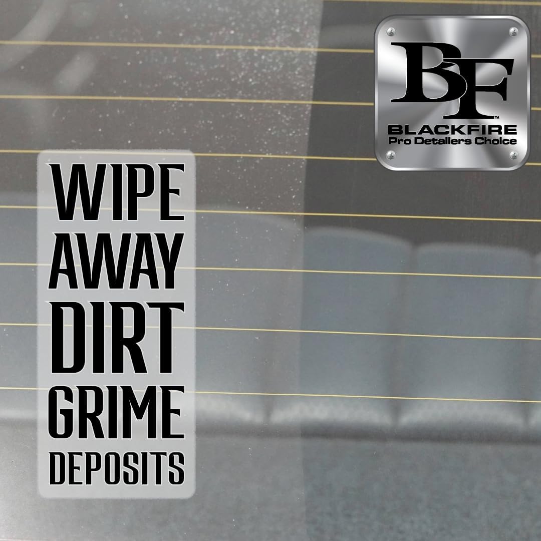 Blackfire Pro Detailers Choice Glass Cleaner | Streak-Free & Ammonia-Free Formula | Safe for Tinted Windows & Automotive Glass | BF-430 | 32 oz Spray Bottle