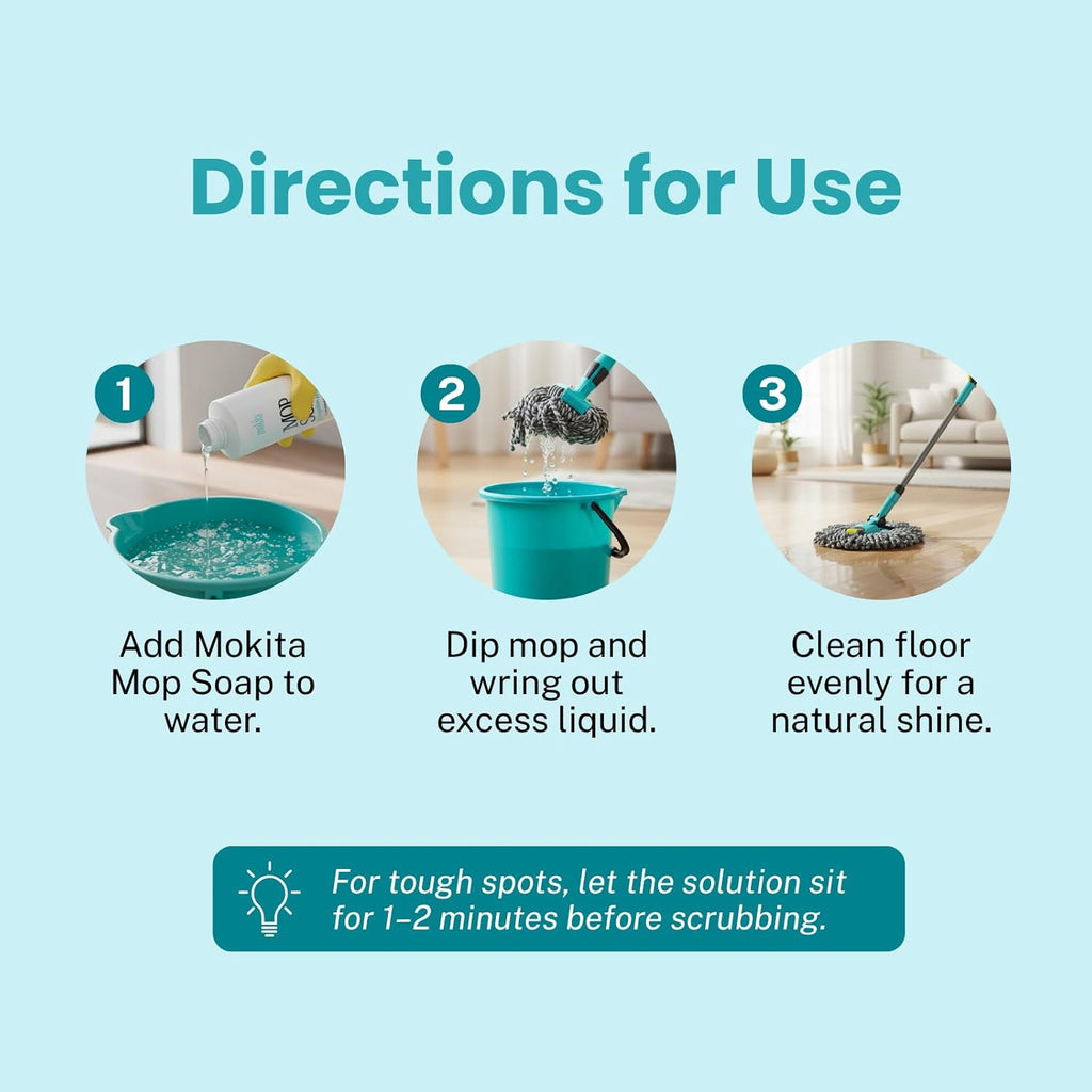 Luxury Mop Soap Brazilian Waves - Safe for Pets - Highly Scented Mop Soap That's Concentrated to Help Remove Dirt, Grease & Grime 12 oz