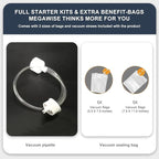 MegaWise Powerful and Compact Vacuum Sealer Machine One-Touch Automatic Food Sealer