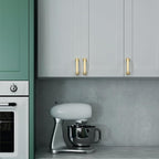 Asidrama 10 Pack 3.75 Inch(96mm) Brushed Gold Kitchen Cabinet Handles, Cabinet Pulls Kitchen Cabinet Hardware for Cupboard Drawer Pulls