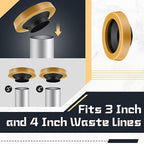 Marsui 4 Pack Toilet Wax Ring Thick Toilet Bowl Wax Ring Gasket for Toilet Bowl Toilet Wax Ring Seal for 3-inch/4-inch Waste Line-Gas, Odor and Watertight Seal