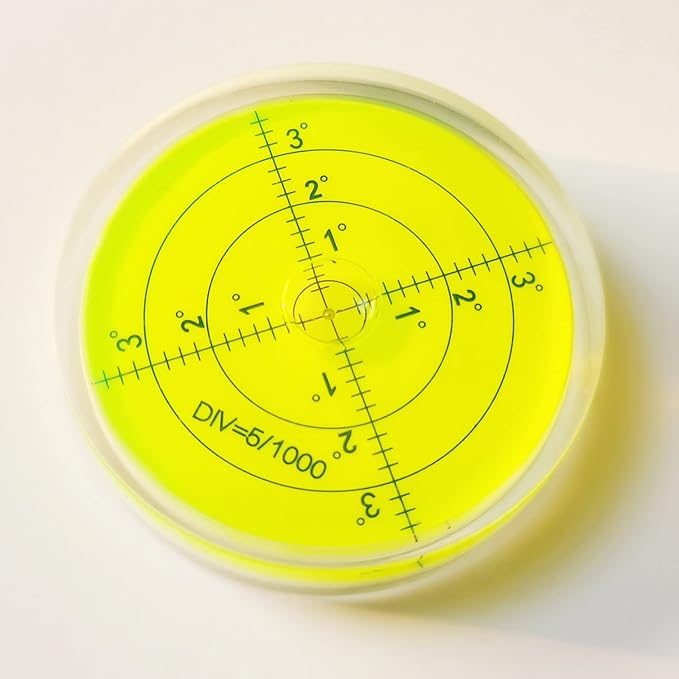 Magnetic Round Bubble Level Tool Bullseye Inclinometer Machinist Pocket Precision Spirit String Circular - Trailer Rv Leveling System Blocks Table Post Indicators Camper Leveler Magnet 2.4 Inch 60mm