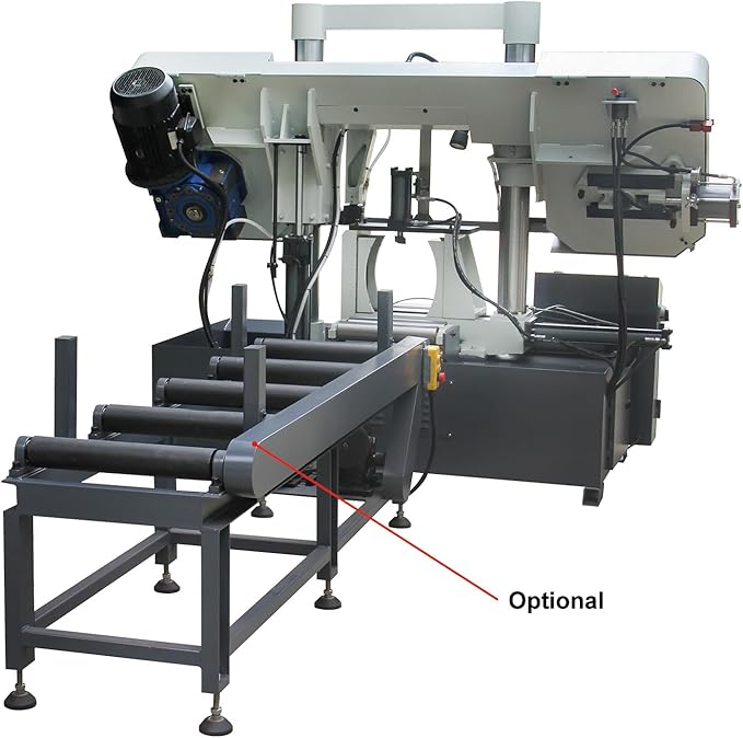 KAKA Industrial Metal Bandsaw 15.7 Inch Capacity Double Column Horizontal Band Saw Hydraulic Control Semi-Automatic for Metal Fabrication Shops,Industrial Workshops TGK-16A