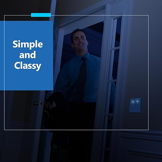 LIDER Minimalist Design Matte Finish Lighted Decorator Switch, Single Pole Frameless Paddle Light Switch with Locator Light, Grounding Screw, 15A 125V, UL Listed, LS15-1P-W, White