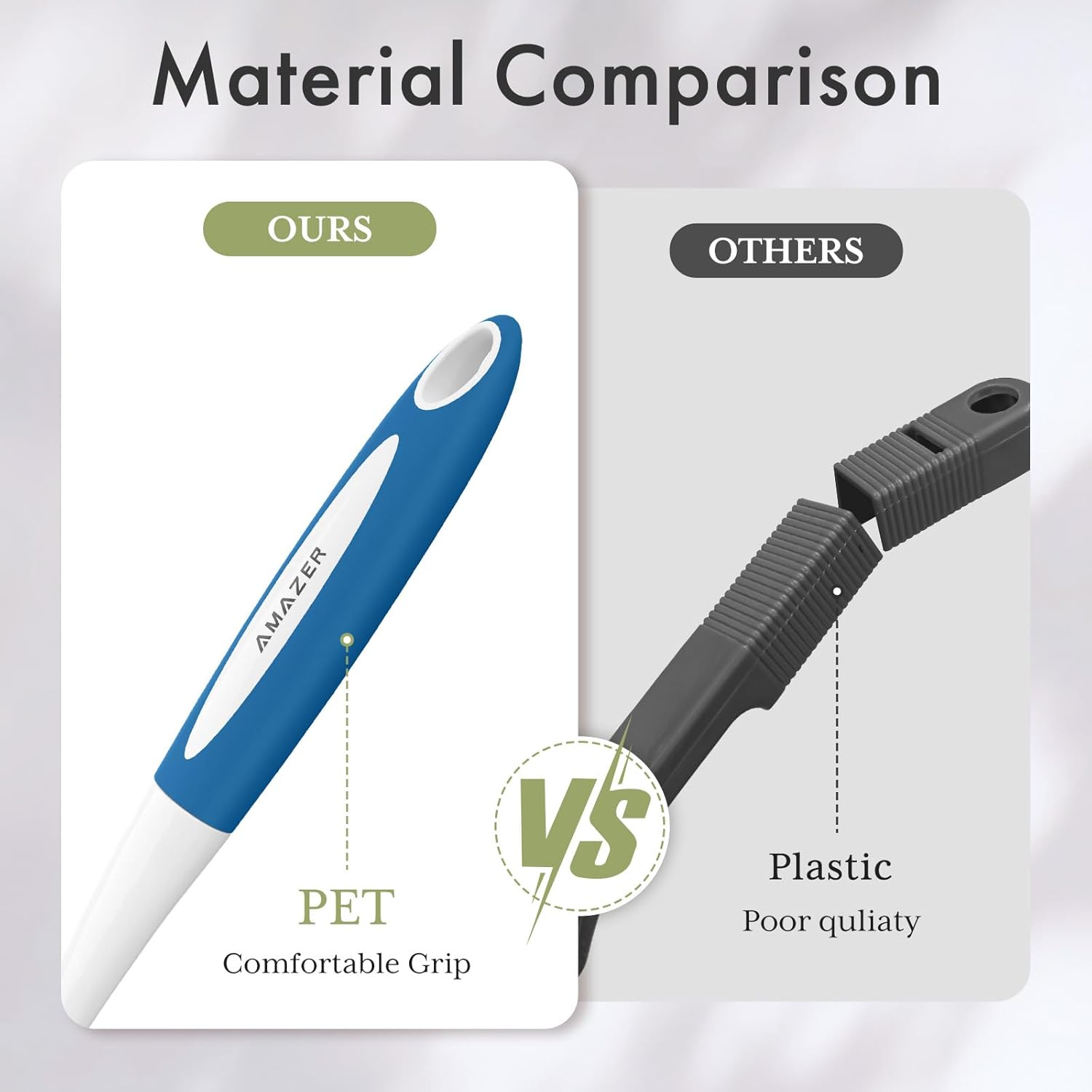 Amazer Dish Brush with Handle, 2 Pack Kitchen Scrub Brushes for Cleaning, Dish Scrubber with Stiff Bristles for Sink, Pots, Pans