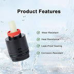 Shower Cartridge Replacement for Tub/Shower Faucet Mixer Valve and Ceramic Single Lever Valve Compatible with SRSUNRISE 3.07" H X 1.57" W Replace#: N40HKC