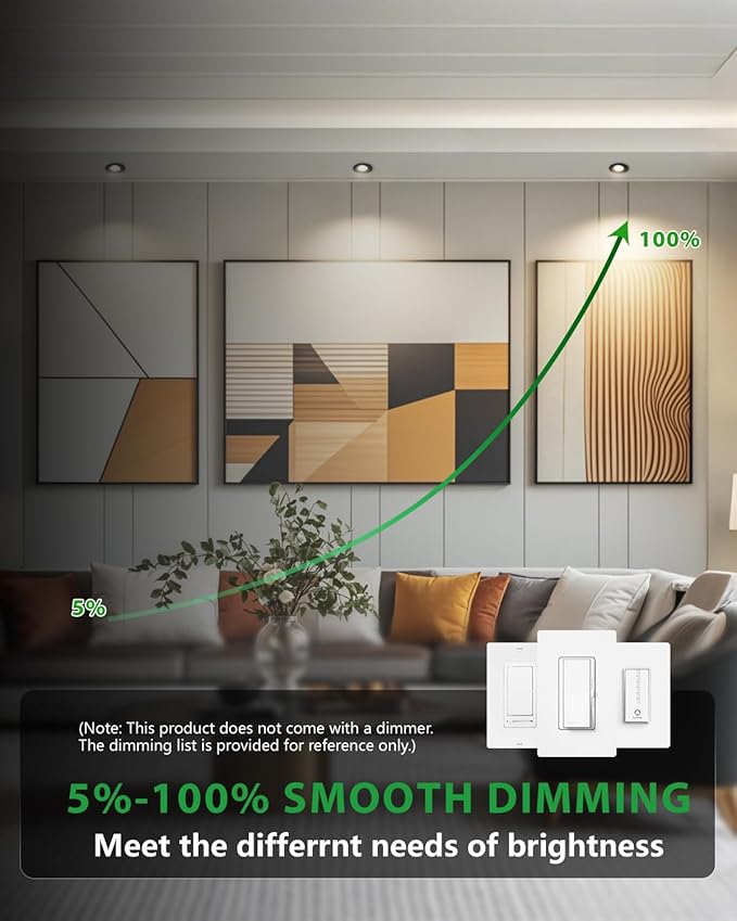 zouzai 3 Inch 5CCT Gimbal Black Led Recessed Lighting with Junction Box, 2700K/3000K/3500K/4000K/5000K, 7W Eqv 80W, 360°+90° Adjustable Led Recessed Lights, 798LM Brightness - ETL (Black, 6 Pack)