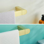 RANDOM 9 inch Brushed Gold Towel Bar Bathroom Gold Towel Holder Kitchen Dish Cloths Hanger Hand Towel Rod/Rack SUS304 Stainless Steel Wall Mounted Towel Rack Brushed Brass 96026-2-9BG.