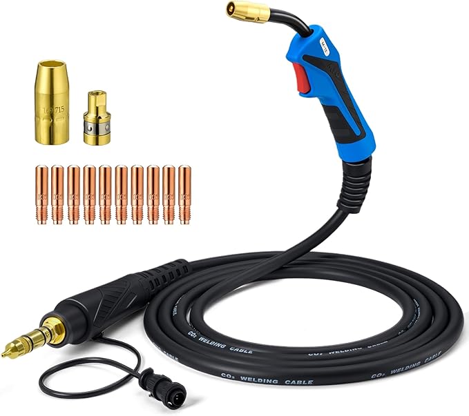 150Amp MIG Welding Gun Replacement for Miller M-150 M-15 M15 M150 249040 Millermatic 35, 90, 120, 130, 130XP, 135, 140, 150, 175, 180s, 185, Hobart IronMan 210 (15FT .035" Kit)