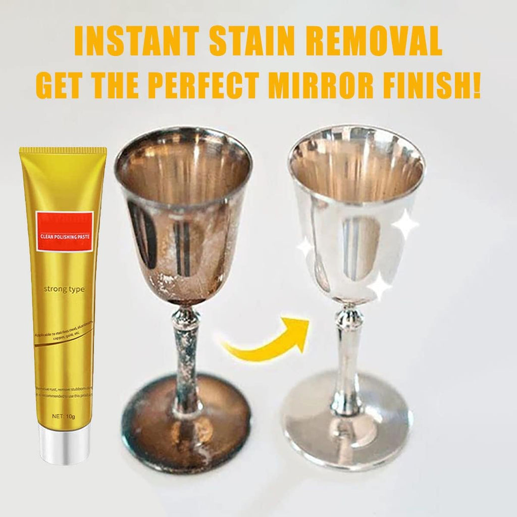 Instashine Metal Polish Cream, Ultimate Metal Polish Cream, Fixini All Metal Polish Cream, Instashine Metal Polish, Ultimate Metal Polishing Cream for Stainless Steel/Aluminum/Brass/Copper (5Pcs)