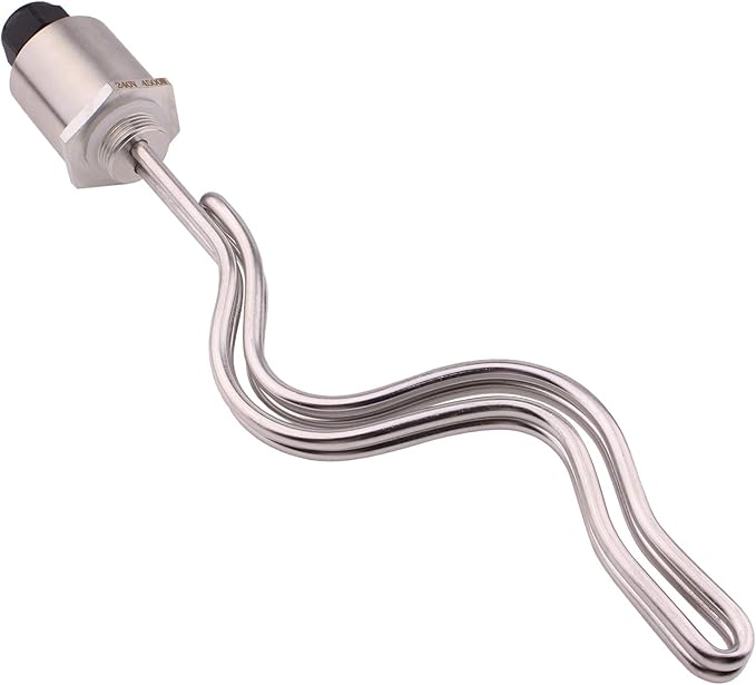 DERNORD 240V 4500W Ripple Water Heater Element Screw-In Lime Life - Ultra Low Watt Density