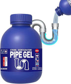 PIPE GEL Professional Drain Cleaner for Kitchen Sink, Strong Drain Opener, Unclog Shower Tub Drains, 300G, All Pipe Materials