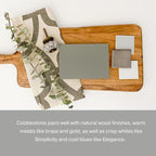 Country Chic All-in-One Chalk Paint for Furniture, Cabinets, Home Decor, Eco-Friendly, Matte Finish, Built-In Primer & Top Coat for Wood, Metal - No Wax Needed (Cobblestone (Grey), Sample (4 oz)) -