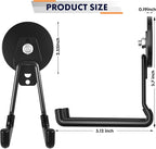 Heavy Duty Storage Magnetic Utility Hooks Large Garage Magnet Hooks with Anti-Slip Coating for Metal Cabinet,Pegboard,Garage Shelve,Garden Tools (Black3pro)