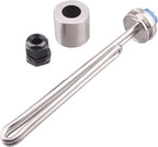 DERNORD 1.5" Inch (OD50.5mm) Tri-clamp Foldback Heating Element Stainless Steel Immersion Water Heater (240V 2500W)