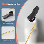 Universal Toilet Handle Replacement Kit, Front Mount Toilet Trip Lever Compatible with American Standard Toilet, Brass Toilet Flusher Replacement with Stainless Steel Flapper Chain, Oil Rubbed Bronze