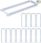 12-Pack T8 U Bend LED Tube Light 2FT 24W (60W Equivalent) U Shaped Bulb 6000K Daylight White 2640lm for Fluorescent Replacement, Dual-End Powered