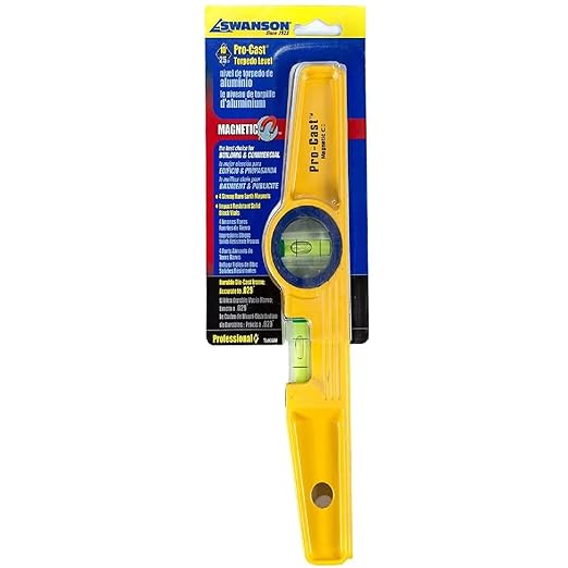 Swanson Tool TL035M Magnetic Pro-Cast Torpedo Level (Rare Earth Magnets)