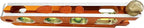 Swanson Tool Co TL041M 6 Inch Savage Magnetic Billet Torpedo Level with Brass Pipe Clamp, 6 Inches and 15 Centimeters Orange