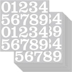 200 PCS Mailbox Numbers for Outside, Vinyl Numbers Stickers Mailbox Number Decals, Self-Adhesive Waterproof Numbers for Mailbox Window Door Trucks Address Number (White, 2 inch)