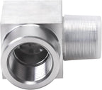 90 Degree Street Elbow - 3/8" NPT Male to 3/8" NPT Female Stainless Steel 304 Heavy Duty Forged Square Barstock Street Elbow Adapter Pipe Fitting (pack of 5)