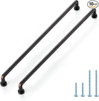 JOY DECOR Cabinet Pulls – 12-3/5 Inch Hole Center, Oil Rubbed Bronze, 10 Pack, Zinc Alloy Cabinet Handles for Drawers & Cupboard – Vintage Style Hardware for Kitchen, Bathroom, Dresser
