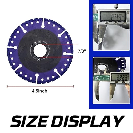 YIJING 4-1/2 Inch Metal Diamond Cutting Blade,Diamond Blade for Metal,Steel,Sheet Metal,Angle Iron,Stainless Steel