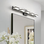 mirrea 32" Black Vanity Lights for Bathroom 5 Light Vanity Lighting Fixtures for Mirror 3 CCT Adjustable LED Vanity Light