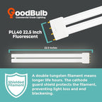 GoodBulb PLL40/841 40W 22.5" Twin Tube Compact Fluorescent Light Bulb 4-pin 2G11 Base 4100K Cool White 2800 Lumen 36000 Hour Long Life Biax Pack of 10