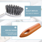 Patelai 12 Pack Kitchen Scrub Dish Brush with Long Handle Dish Scrubber with Stiff Bristles Scrub Brushes for Kitchen Dishes Washing Tools, Pots, Pans and Sink Cleaning (Multicolor)