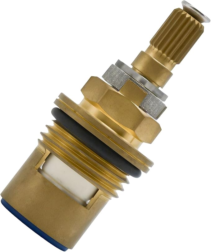 Faucet Cartridges Replacement Parts, Compatible with Kohler K-GP77005-RP & K-GP77006-RP Faucet Ceramic Valve, Hot and Cold Cartridges for Kitchen and Bathroom, 2 Packs, Brass