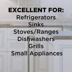 Weiman Stainless Steel Cleaner & Cooktop Heavy Duty Polish - Powerful Appliance Kitchen Cleaning Kit