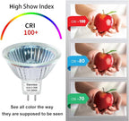 MR16 Bulb 20W, High Output 300LM MR16 Halogen Bulb 20W 12V Warm White 2800K, Halogen GU5.3 Base, MR16 Dimmable with Clear Glass Cover, Long Lasting MR 16 12V 20 W Halogen Bulb