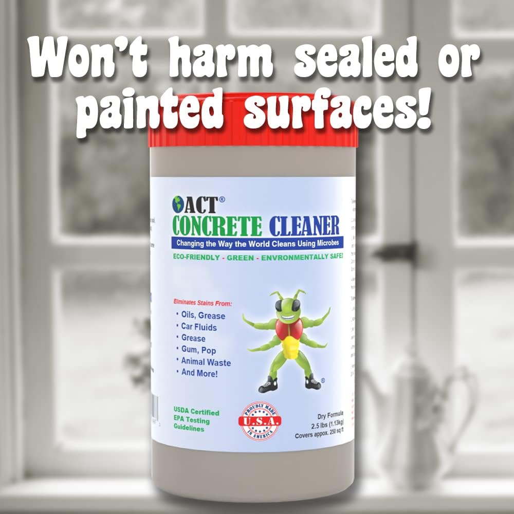 ACT Concrete Cleaner Eco Friendly 10lb. Covers 1000sqft.