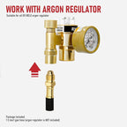 RX WELD Inert Gas Welding Hose - Argon Flow Hose (30FT, Black)