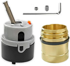 RP50587 Valve Cartridge and RP51503 Bonnet Nut Compatible with Delta DST Single Handle Kitchen and Lavatory Faucets,Works with DIAMOND Seal Technology Models Featuring a 36 mm Motion