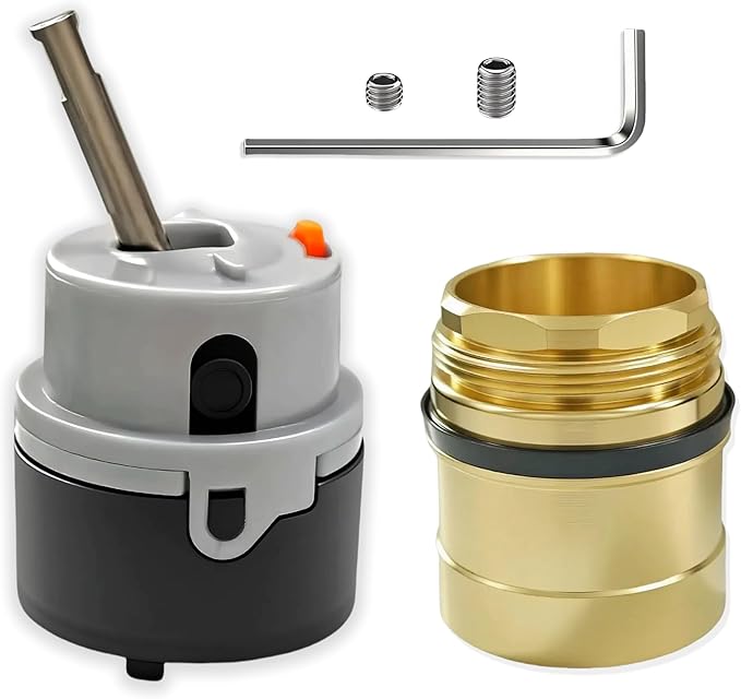 RP50587 Valve Cartridge and RP51503 Bonnet Nut Compatible with Delta DST Single Handle Kitchen and Lavatory Faucets,Works with DIAMOND Seal Technology Models Featuring a 36 mm Motion